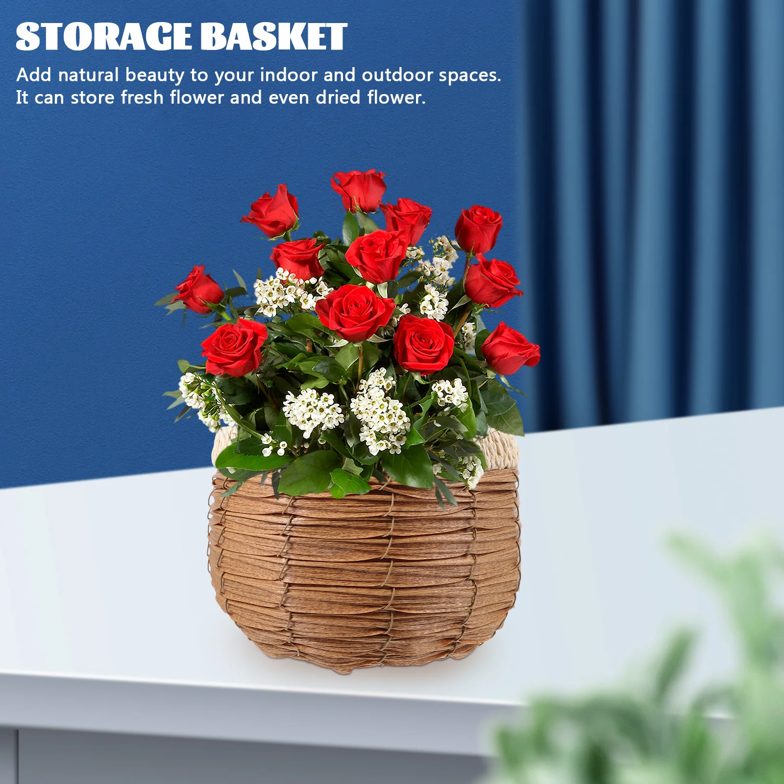 Woven Plant Basket Natural Handmade Flower Container for Home Office Garden Decor Artistic Sundries Organizing Solution
Woven Plant Basket Natural Handmade Flower Container for Home Office Garden Decor Artistic Sundries Organizing Solution