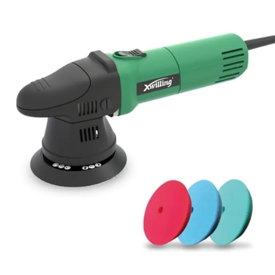 Buffer Polisher 5-Inch 8MM Dual Action Random Orbital Car Polisher with 6 Variable Speed MAX4500 RPM Car Detailing Kit for Car
Buffer Polisher 5-Inch 8MM Dual Action Random Orbital Car Polisher with 6 Variable Speed MAX4500 RPM Car Detailing Kit for Car