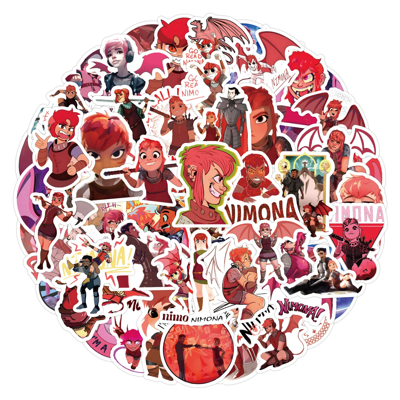 10/60PCS Nimona Cartoon Stickers Fantasy Animation Sticker Fridge Luggage Laptop Phone Guitar Bike Skatebaord Decals Kids Toys
10/60PCS Nimona Cartoon Stickers Fantasy Animation Sticker Fridge Luggage Laptop Phone Guitar Bike Skatebaord Decals Kids Toys