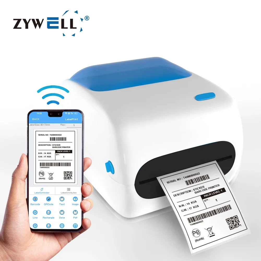 Cheap waybill printer for shopee ZYWELL bluetooth wifi 110mm 4x6 thermal shipping label printer
Cheap waybill printer for shopee ZYWELL bluetooth wifi 110mm 4x6 thermal shipping label printer