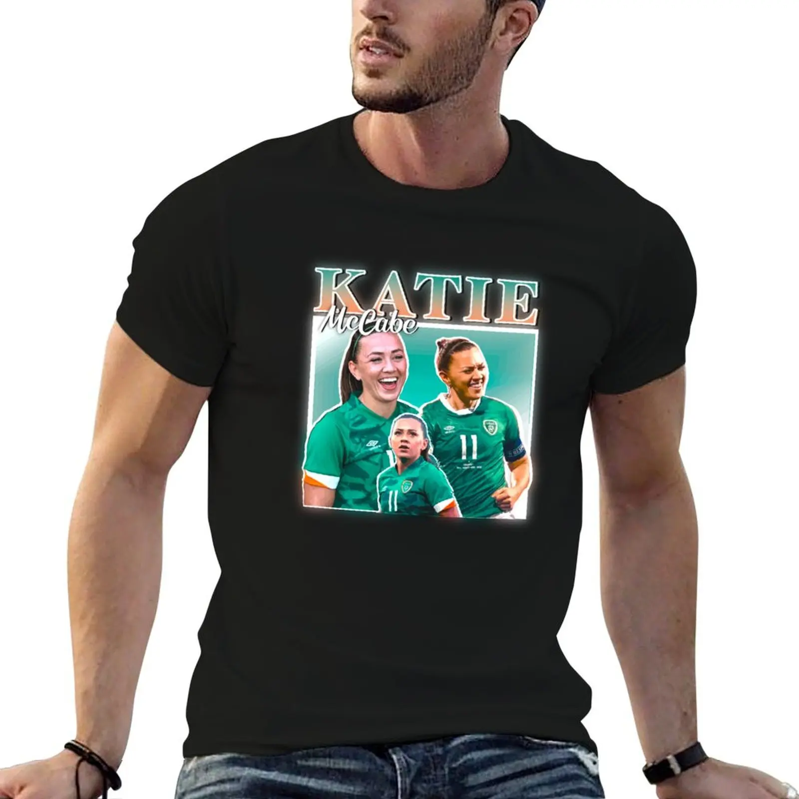 Katie McCabe - Homage Retro 90s Design Irish T-Shirt cotton t shirt pack mens graphic t shirts man t shirt cotton T-shirt
Katie McCabe - Homage Retro 90s Design Irish T-Shirt cotton t shirt pack mens graphic t shirts man t shirt cotton T-shirt