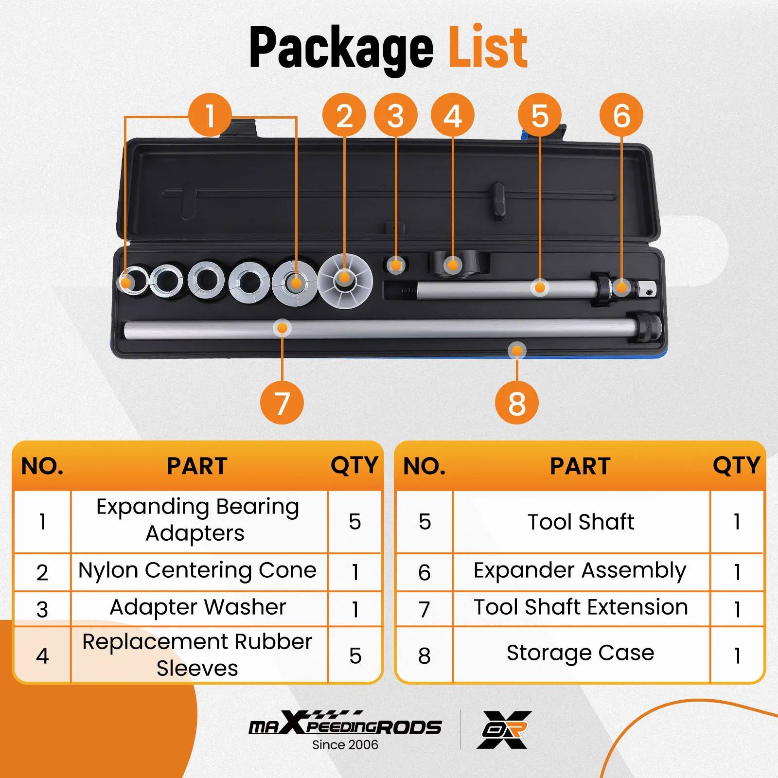 14PCS Complete Camshaft Bearing Removal & Installer Tool Kit for Vehicles
14PCS Complete Camshaft Bearing Removal & Installer Tool Kit for Vehicles