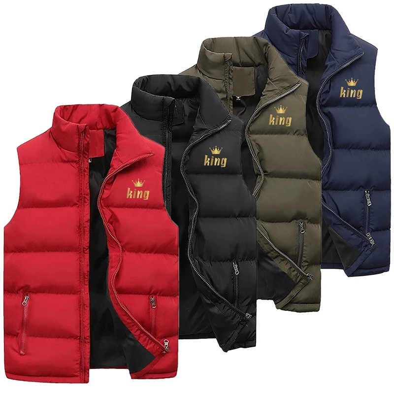 2023 Winter Men's Tank Top Coat Printed Thick Standing Neck Solid Cotton Tank Top Duck Down Jacket Sleeveless
2023 Winter Men's Tank Top Coat Printed Thick Standing Neck Solid Cotton Tank Top Duck Down Jacket Sleeveless