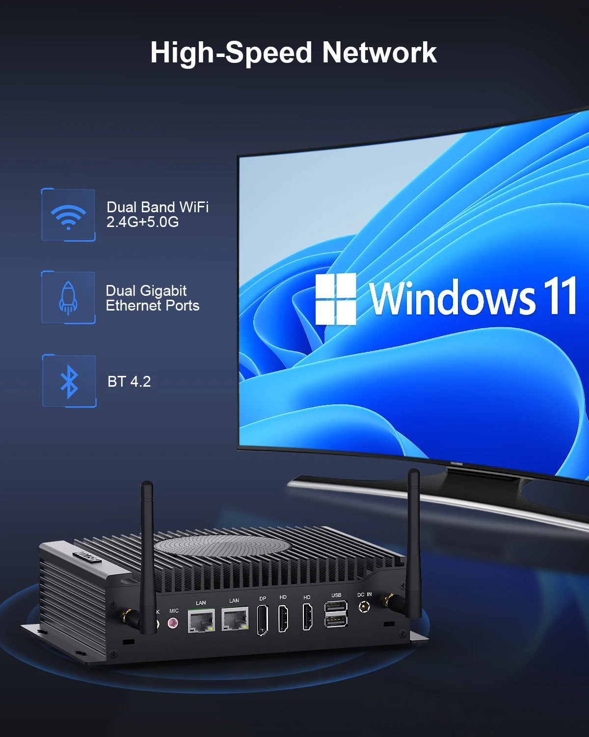HYSTOU industrial Mini PC Extreme Cooling Computer Fan Model Compact Box Windows 11 Intel Core CPU i5 8260U free shipping
HYSTOU industrial Mini PC Extreme Cooling Computer Fan Model Compact Box Windows 11 Intel Core CPU i5 8260U free shipping