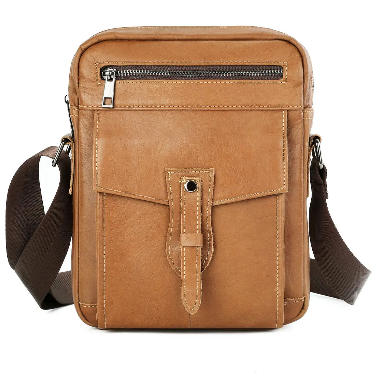 Vintage Genuine Leather Crossbody Bag for Man Small Real Cow Leather Shoulder Bag 2025 New Daily Casual Boys Bag
Vintage Genuine Leather Crossbody Bag for Man Small Real Cow Leather Shoulder Bag 2025 New Daily Casual Boys Bag