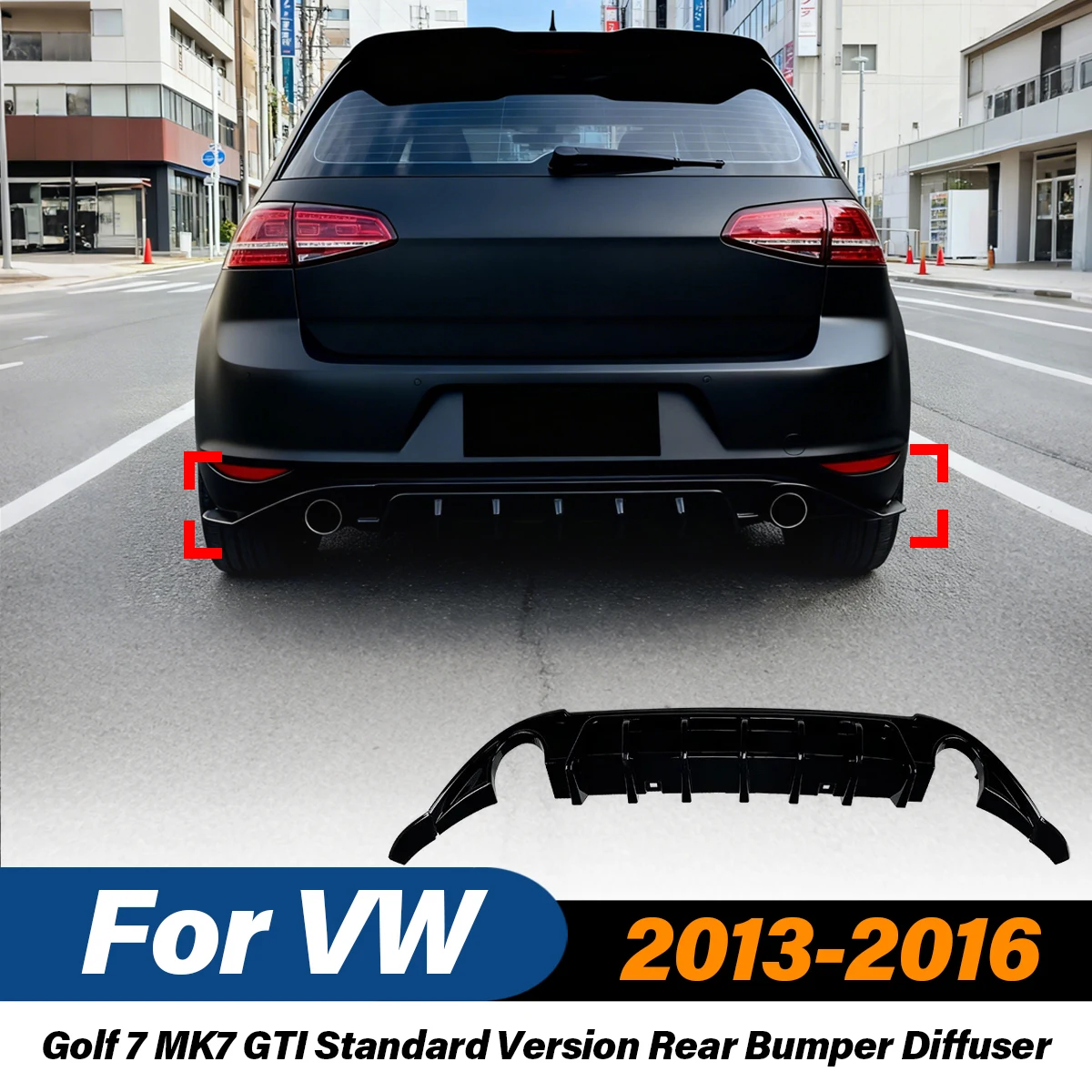 Для VW Golf 7 MK7 GTI Стандартная версия 2013 2014 2015 2016 Автомобильный задний бампер Диффузор ABS Спортивный спойлер Комплект модификации кузова
Для VW Golf 7 MK7 GTI Стандартная версия 2013 2014 2015 2016 Автомобильный задний бампер Диффузор ABS Спортивный спойлер Комплект модификации кузова