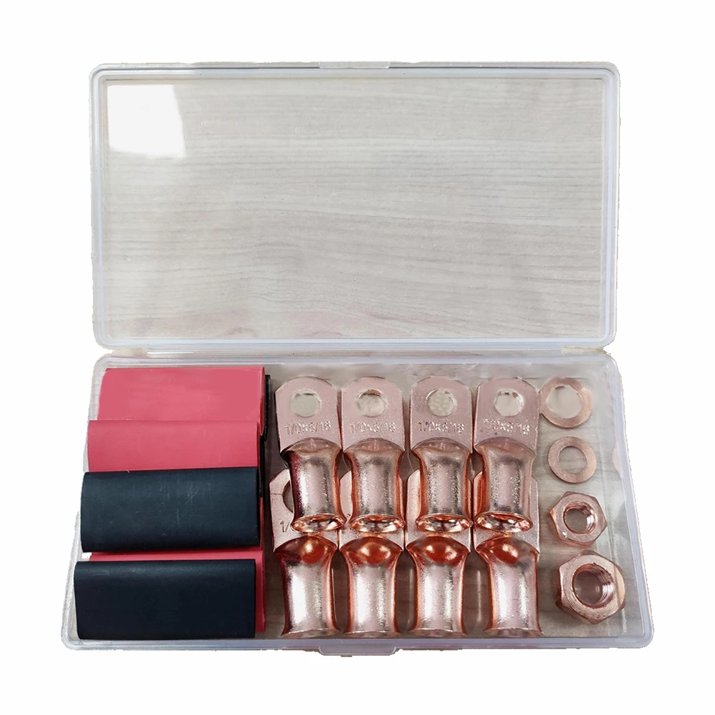 Efficient Power Transmission Ring Terminal Connectors 20pcs Battery Lugs Kit with Shrink Tubing for Excellent Performance
Efficient Power Transmission Ring Terminal Connectors 20pcs Battery Lugs Kit with Shrink Tubing for Excellent Performance