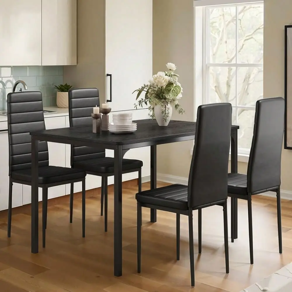 Modern SmallApartment Dining Table Set Is Perfect For Apartments And Breakfast Nooks. It Features A Waterproof IndustrialStyle
Modern SmallApartment Dining Table Set Is Perfect For Apartments And Breakfast Nooks. It Features A Waterproof IndustrialStyle