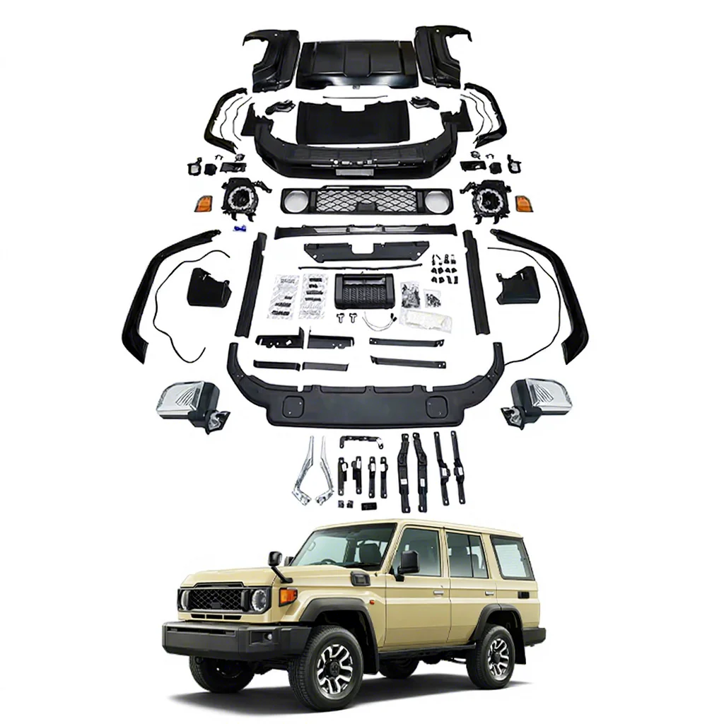 Maictop Car Accessories Headlight Front Bumper Bodykit Upgrade Kit Facelift For Toyota Land Cruiser 70 Series LC76 LC79 2024
Maictop Car Accessories Headlight Front Bumper Bodykit Upgrade Kit Facelift For Toyota Land Cruiser 70 Series LC76 LC79 2024