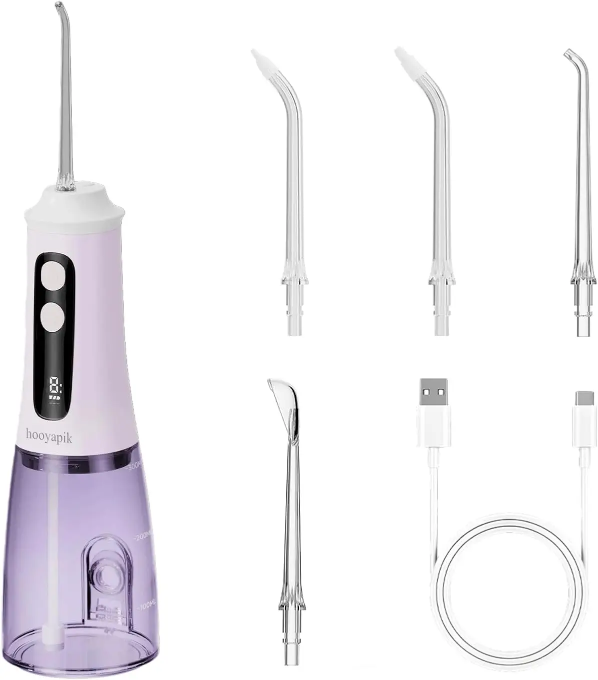 Ирригатор для полости рта большой емкости (300 мл) с 9 режимами, регулируемым давлением для ухода за деснами и свежего дыхания (светло-фиолетовый)
Ирригатор для полости рта большой емкости (300 мл) с 9 режимами, регулируемым давлением для ухода за деснами и свежего дыхания (светло-фиолетовый)