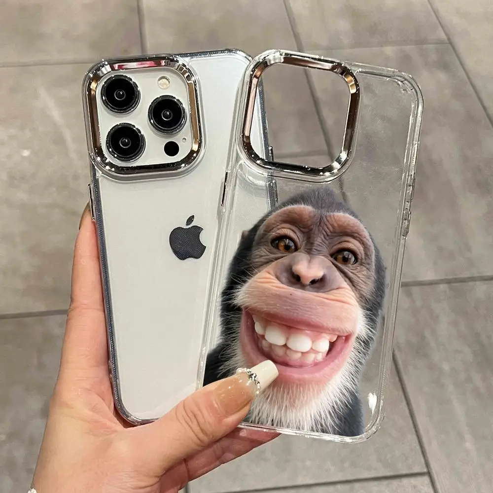 HYBXAXC Funny Monkey Pattern Phone Case For iPhone 17 Air 16 15 14 Plus 13 12 11 Pro Max 16e Shockproof HD Clear Back Cover
HYBXAXC Funny Monkey Pattern Phone Case For iPhone 17 Air 16 15 14 Plus 13 12 11 Pro Max 16e Shockproof HD Clear Back Cover