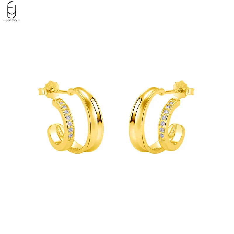 925 Stelings Silver Needle Minimalist Crystal Geometric Double Laters Stud Earrings for Women Fashion Korean Style Jewelry
925 Stelings Silver Needle Minimalist Crystal Geometric Double Laters Stud Earrings for Women Fashion Korean Style Jewelry