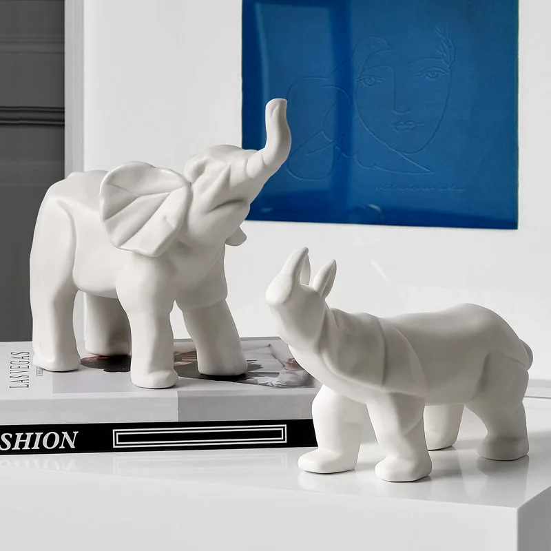 Modern And Simple Home Decoration Ceramic Handicrafts Living Room TV Cabinet Decoration Porch Decoration Origami Rhinoceros
Modern And Simple Home Decoration Ceramic Handicrafts Living Room TV Cabinet Decoration Porch Decoration Origami Rhinoceros