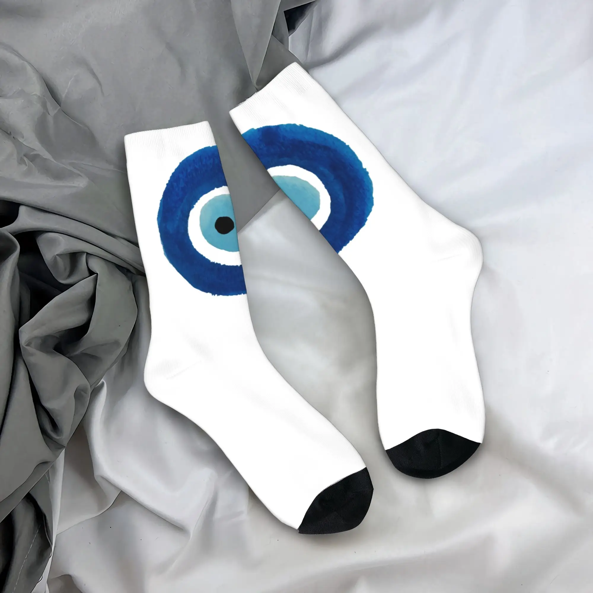 Custom Watercolor Evil Eye Nazar Painting Mens Crew Socks Unisex Cute Hamsa Lucky Charm Spring Summer Autumn Winter Dress Socks
Custom Watercolor Evil Eye Nazar Painting Mens Crew Socks Unisex Cute Hamsa Lucky Charm Spring Summer Autumn Winter Dress Socks