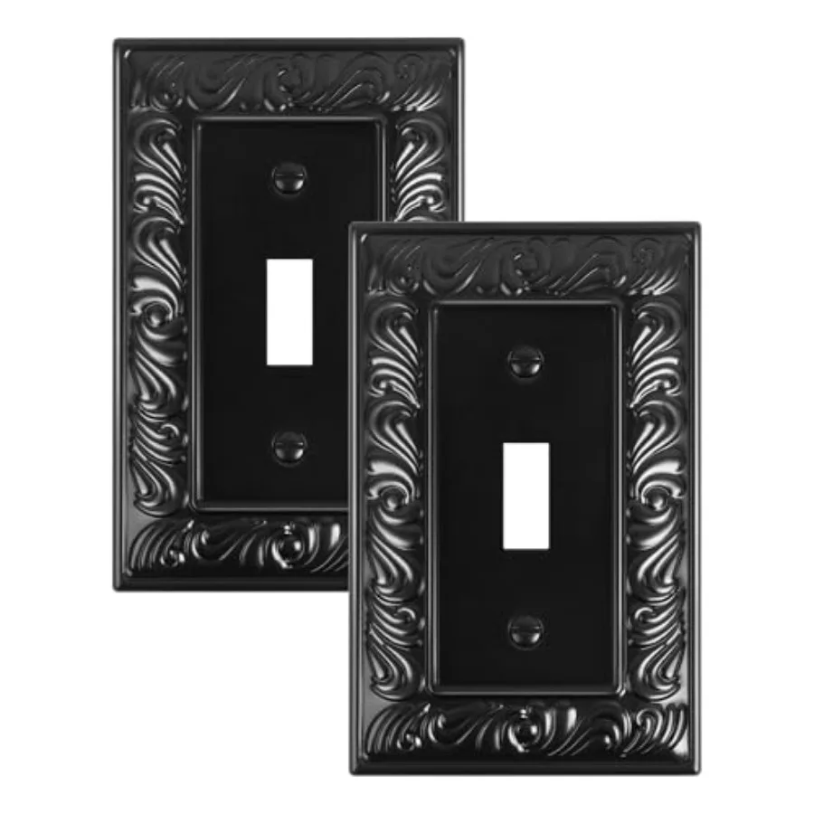 Pack Single Light Switch Cover Plate, Decorative Switch Plate Covers, Paisley Pattern 1 Gang Metal Wall Plate, Corrosion Resist
Pack Single Light Switch Cover Plate, Decorative Switch Plate Covers, Paisley Pattern 1 Gang Metal Wall Plate, Corrosion Resist