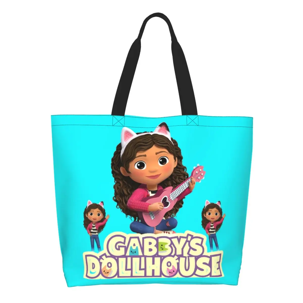 Custom Gabby Dollhouse Family Groceries Tote Shopping Bag Women Funny Canvas Shopper Shoulder Bags Large Capacity Handbags
Custom Gabby Dollhouse Family Groceries Tote Shopping Bag Women Funny Canvas Shopper Shoulder Bags Large Capacity Handbags