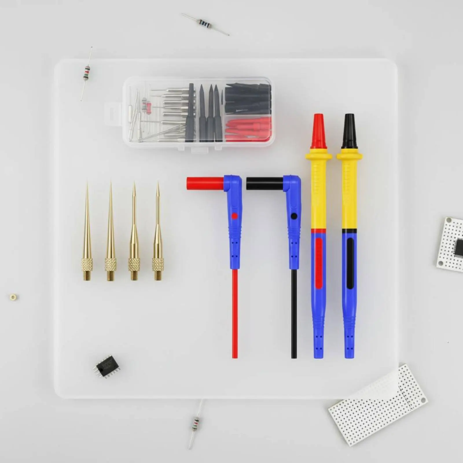 Replaceable Test Lead Tip Test Leads Cold-Resistant Silicone Wire Test Leads Testing Equipment Accessory Anti-Slip Grip
Replaceable Test Lead Tip Test Leads Cold-Resistant Silicone Wire Test Leads Testing Equipment Accessory Anti-Slip Grip