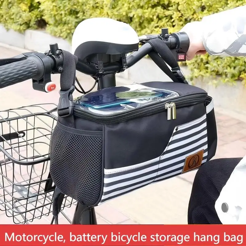 Bicycle Front Handlebar Bag, Motorcycle organizing bag,Bicycle Riding Bag, Crib Hanging Storage Bag, Large capacity detachable
Bicycle Front Handlebar Bag, Motorcycle organizing bag,Bicycle Riding Bag, Crib Hanging Storage Bag, Large capacity detachable