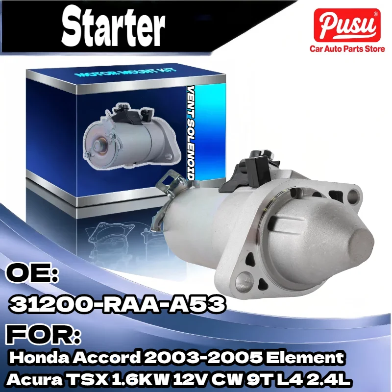 Новый стартер 1,6 кВт для Honda Accord Element для Acura TSX 2003 2005 12 В CW 9T L4 2.4L 31200 RAA A53
Новый стартер 1,6 кВт для Honda Accord Element для Acura TSX 2003 2005 12 В CW 9T L4 2.4L 31200 RAA A53