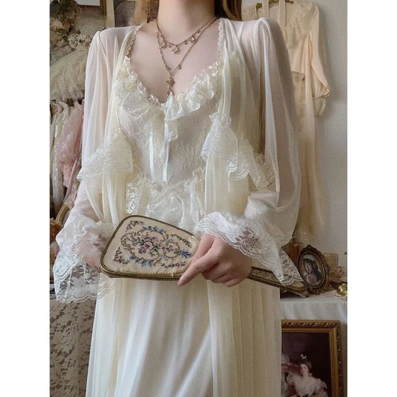 Vintage Two-piece Dress, Ladies 2024 Summer Fall Lace Sexy Casual, Korean Dress Women's Court Chiffon Elegant Long Halter Dress
Vintage Two-piece Dress, Ladies 2024 Summer Fall Lace Sexy Casual, Korean Dress Women's Court Chiffon Elegant Long Halter Dress