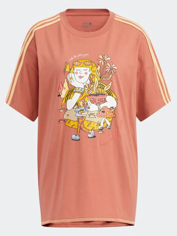 Adidas neo Orange - pink Women's Sports Short - sleeve T - shirt. The Cartoon Print is Playful and Eye - catching
Adidas neo Orange - pink Women's Sports Short - sleeve T - shirt. The Cartoon Print is Playful and Eye - catching