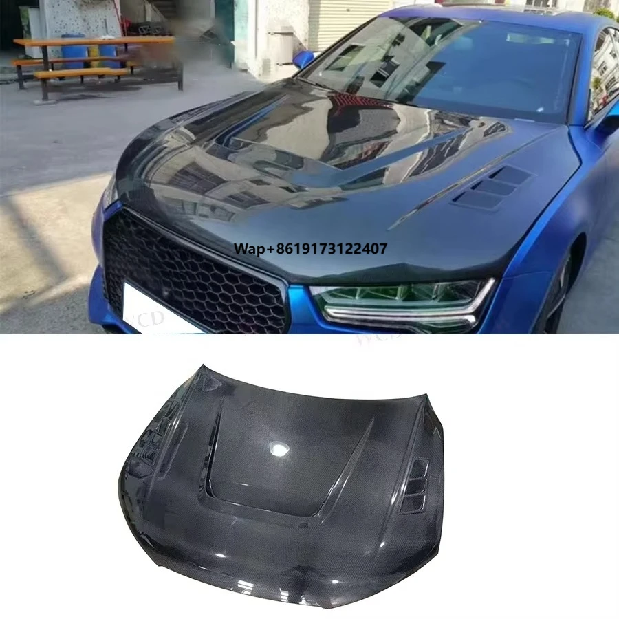 Real Carbon Fiber Engine Hood for A7 S7 RS7 Front Hood Bonnet Cover 2016-2018 Bodykit
Real Carbon Fiber Engine Hood for A7 S7 RS7 Front Hood Bonnet Cover 2016-2018 Bodykit
