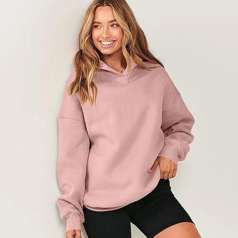 Rimcoy Streetwear Solid Color Sweatshirt Women College Style Oversized Hoodies Woman Autumn Winter Loose Hooded Pullovers Mujer
Rimcoy Streetwear Solid Color Sweatshirt Women College Style Oversized Hoodies Woman Autumn Winter Loose Hooded Pullovers Mujer