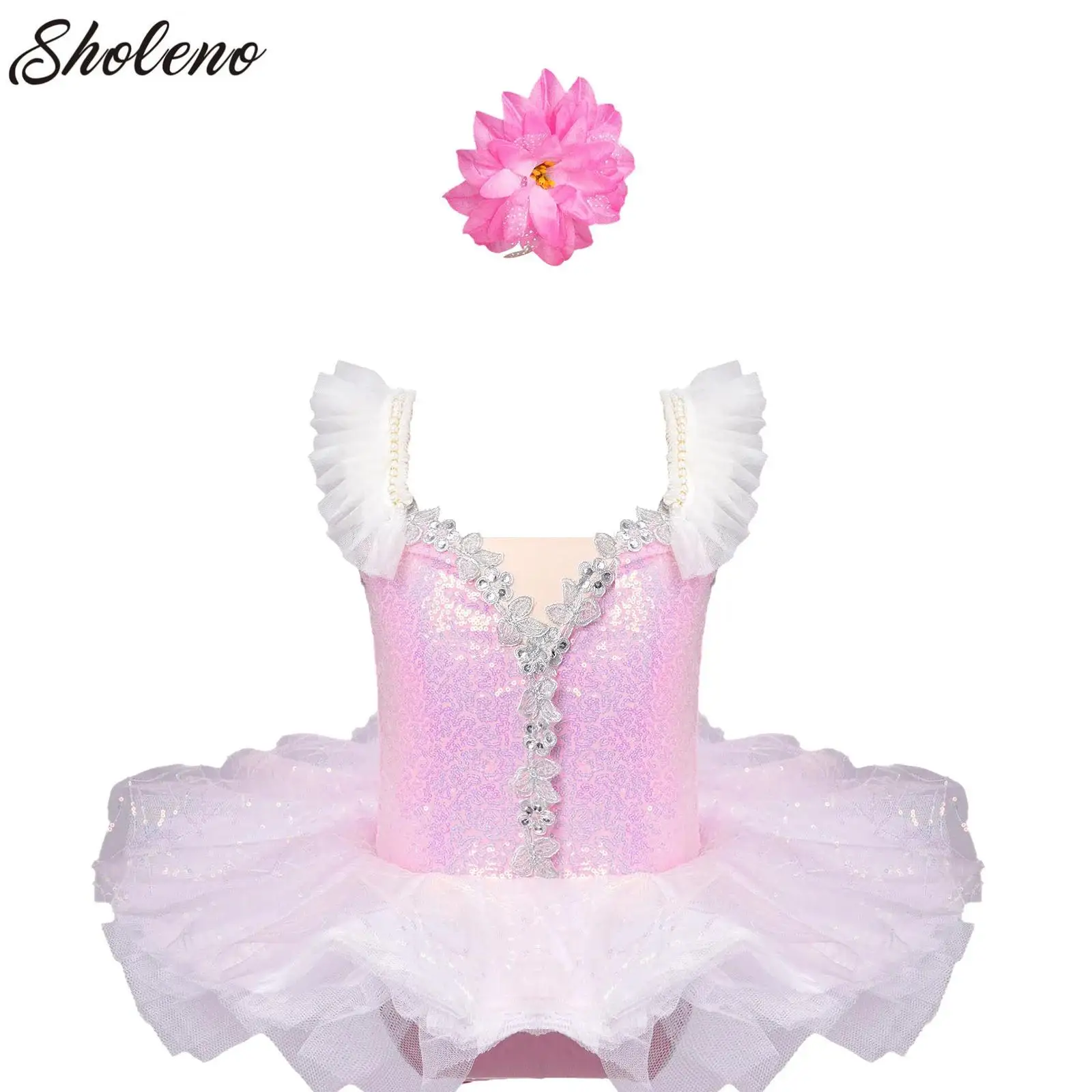 Princess Ballet Dance Tutu Dress Kids Girls Shiny Sequin Leotards Dress Ballerina Gymnastics Skating Stage Performance Dancewear
Princess Ballet Dance Tutu Dress Kids Girls Shiny Sequin Leotards Dress Ballerina Gymnastics Skating Stage Performance Dancewear