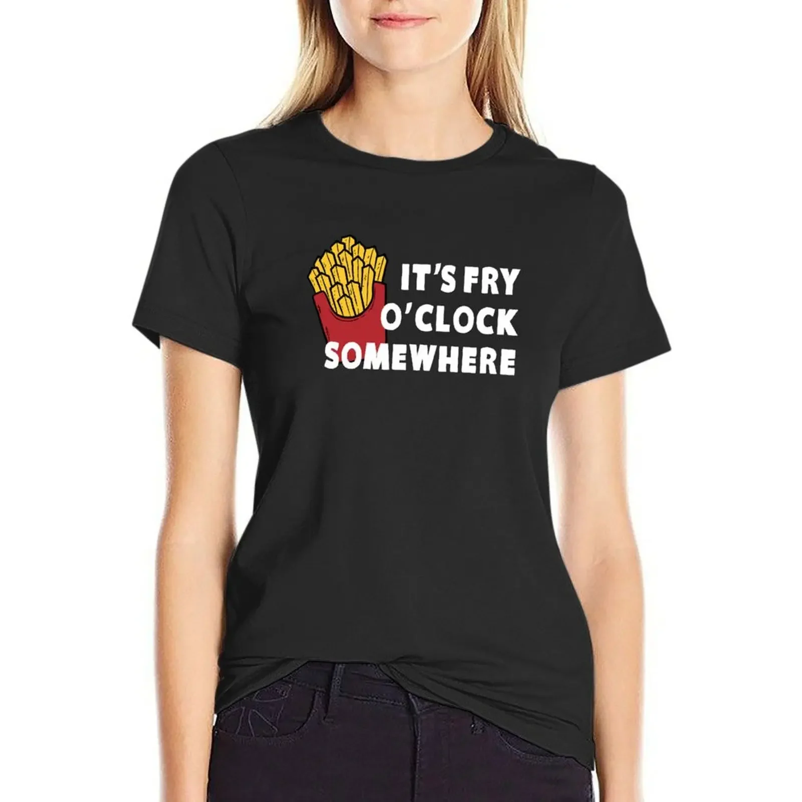 It's Fry O'clock Somewhere French Fries T-Shirt korean fashion animal prinfor anime clothes tops clothes for woman
It's Fry O'clock Somewhere French Fries T-Shirt korean fashion animal prinfor anime clothes tops clothes for woman