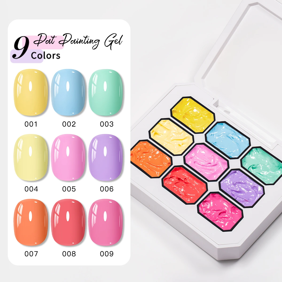 Набор гель-лаков для ногтей 9 цветов Macaron Pat Painting Gel, кремовый гель-пигмент для нейл-арта, УФ-гель для маникюра DIY
Набор гель-лаков для ногтей 9 цветов Macaron Pat Painting Gel, кремовый гель-пигмент для нейл-арта, УФ-гель для маникюра DIY