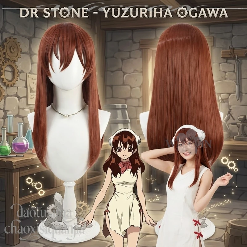 Косплей-парик Yuzuriha Ogawa из аниме STONENE, длинный, красно-коричневый, прямой, для девочек, синтетический, для ролевых игр, Хэллоуин
Косплей-парик Yuzuriha Ogawa из аниме STONENE, длинный, красно-коричневый, прямой, для девочек, синтетический, для ролевых игр, Хэллоуин