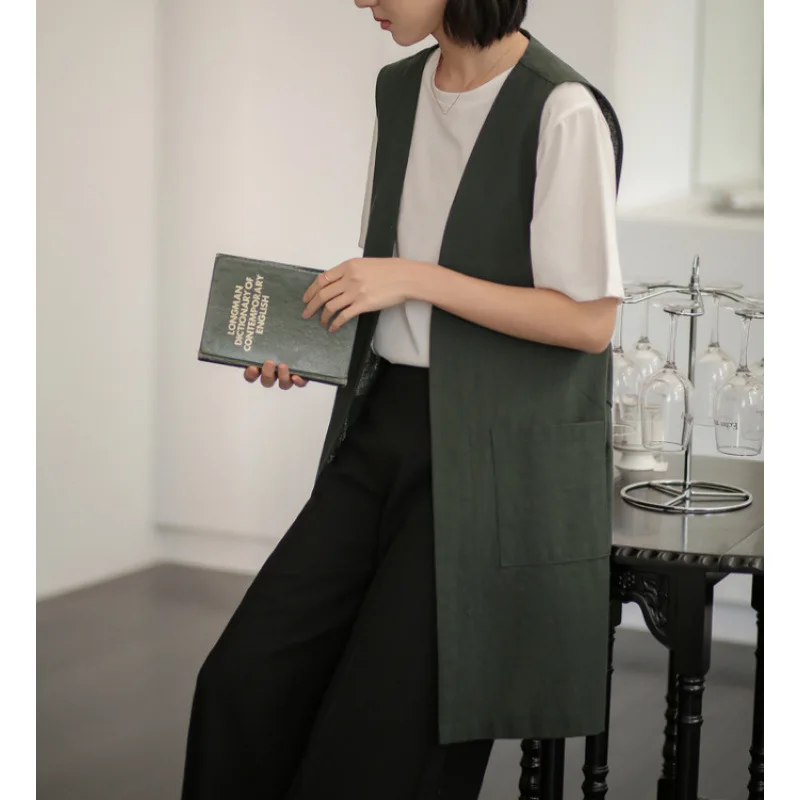 Coat Women Vests Coats Sleeveless Vest Jackets Vintage Y2k Streetwear Work Casual Loose Elegant Splice Jacket 2026 Spring
Coat Women Vests Coats Sleeveless Vest Jackets Vintage Y2k Streetwear Work Casual Loose Elegant Splice Jacket 2026 Spring