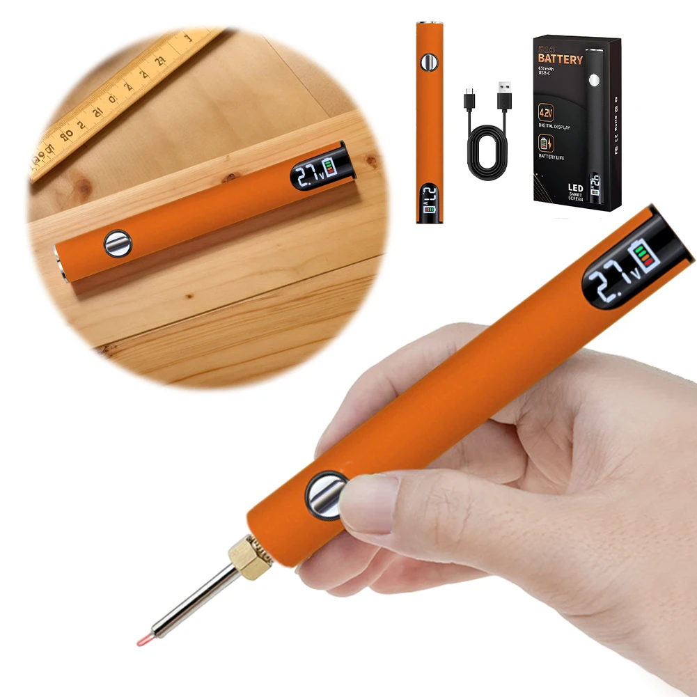 510 Thread Battery Cart Pen Smart Soldering Iron(No Soldering Iron Tip)(Orange)
510 Thread Battery Cart Pen Smart Soldering Iron(No Soldering Iron Tip)(Orange)