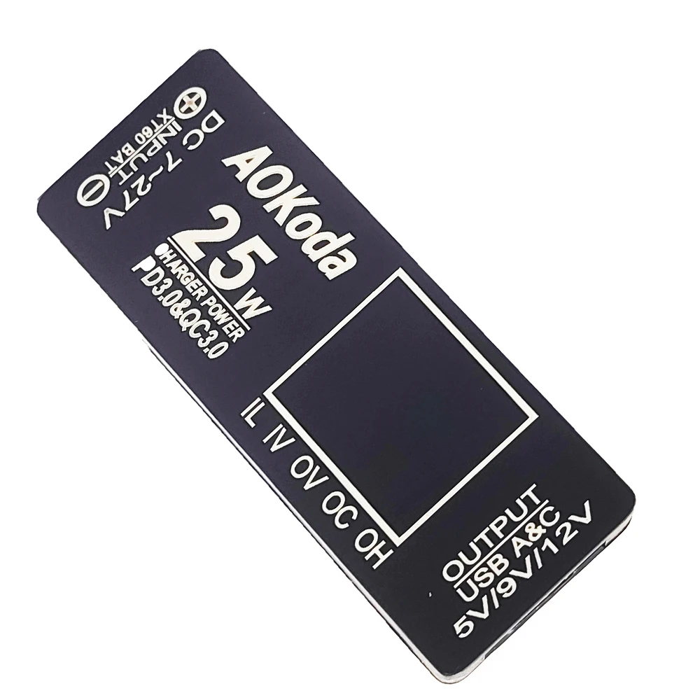 AOKoda PD3.0&QC3.0 XT60 Quick Charger Power Converter Lipo Battery To USB Adapter for Smartphone Tablet PC Phone DIY Part
AOKoda PD3.0&QC3.0 XT60 Quick Charger Power Converter Lipo Battery To USB Adapter for Smartphone Tablet PC Phone DIY Part