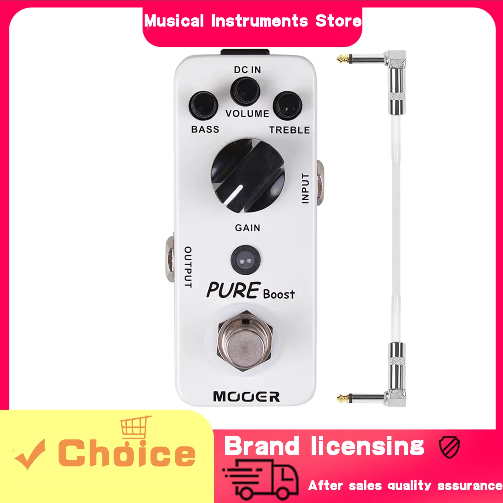 MOOER Guitar Pedal Effect Pedal Clean Boost Pure Boost True Bypass Full Metal Shell Mini Pedal Electric Guitar Accessories
MOOER Guitar Pedal Effect Pedal Clean Boost Pure Boost True Bypass Full Metal Shell Mini Pedal Electric Guitar Accessories