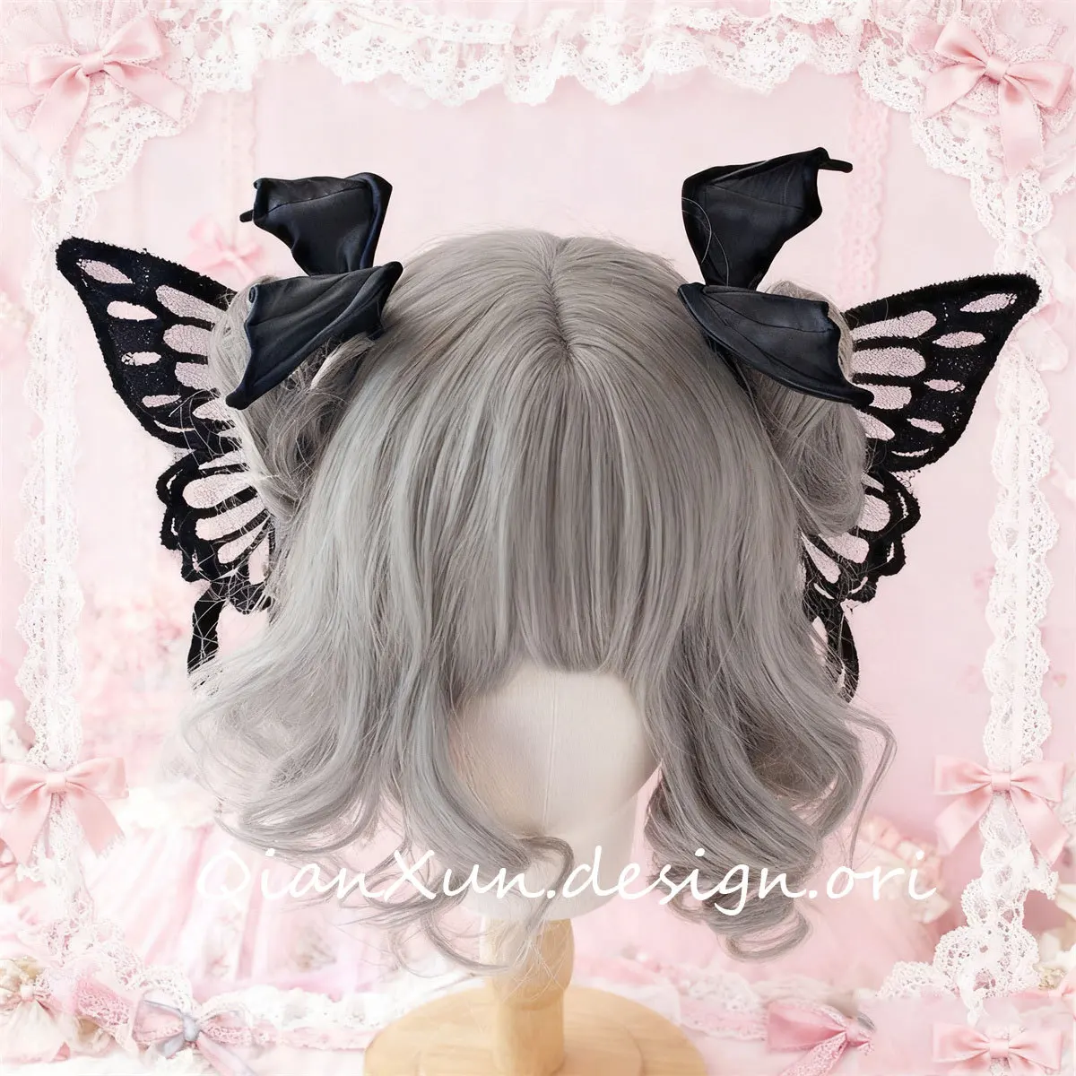 Retro Wizard Witch Butterfly Hairpin, Dark Lolita, Devil Bat Wings, Pair Clip
Retro Wizard Witch Butterfly Hairpin, Dark Lolita, Devil Bat Wings, Pair Clip