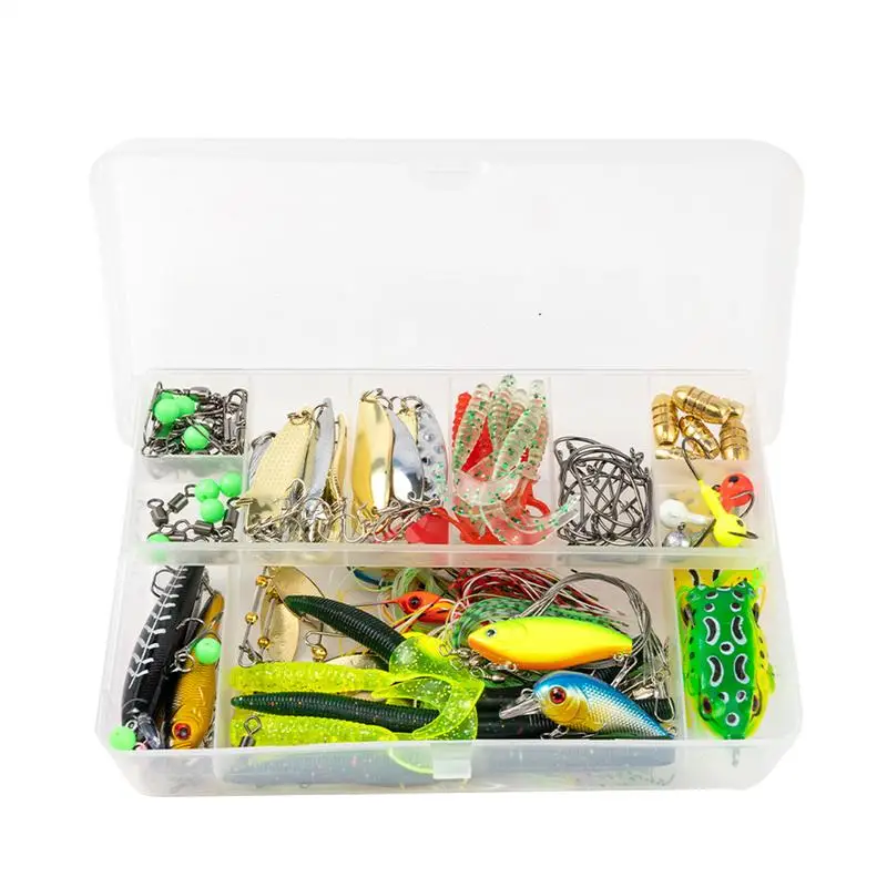 Fishing Lures Set Bass Lure Fishing Bait Kit 97 Pieces Storage Box Portable Hard Gear Accessories Artificial Fish Tackle For Sea
Fishing Lures Set Bass Lure Fishing Bait Kit 97 Pieces Storage Box Portable Hard Gear Accessories Artificial Fish Tackle For Sea
