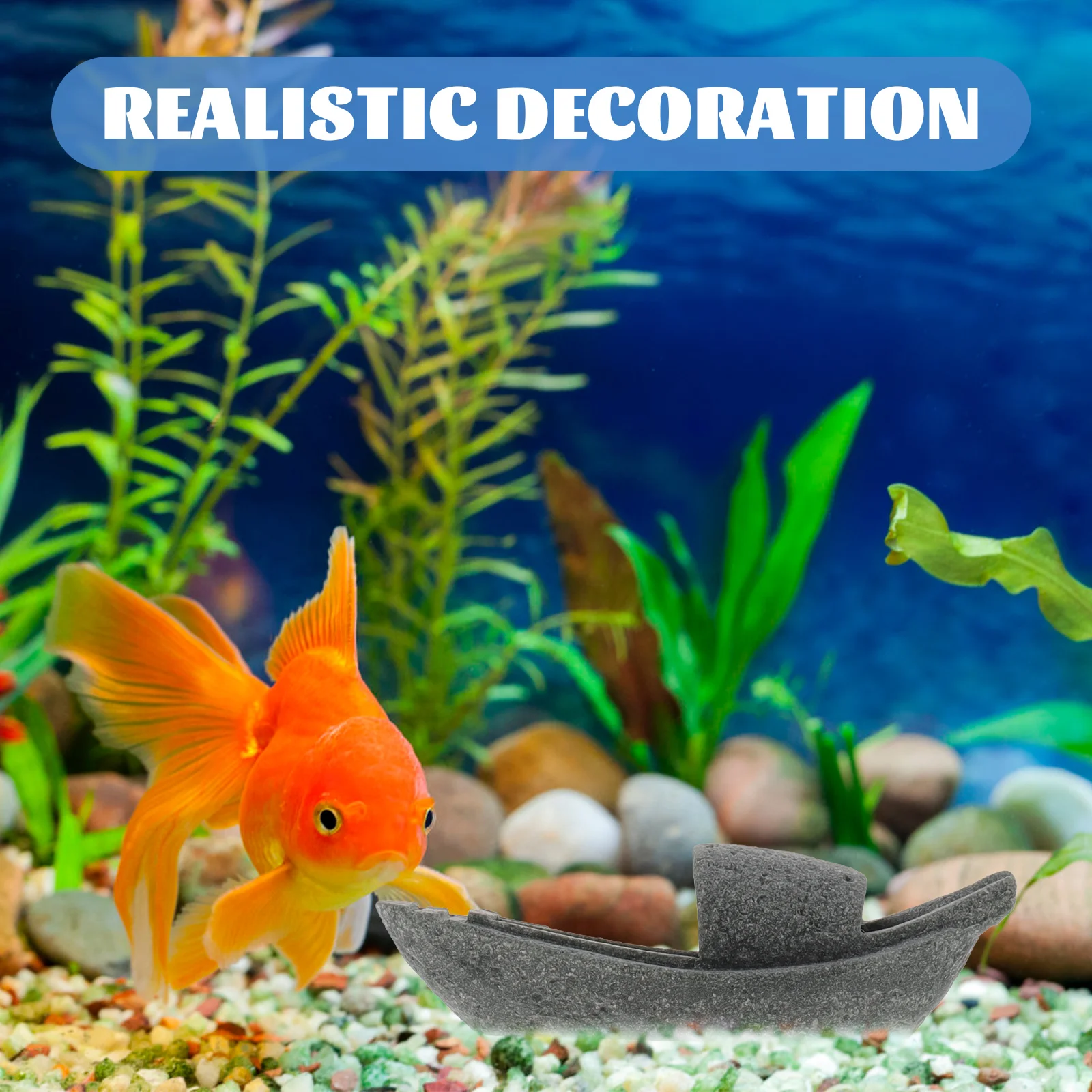 Realistic Aquarium Fish Tank Stone Boat Decoration Durable Underwater Landscape Ornament Natural Fish Tank Decor
Realistic Aquarium Fish Tank Stone Boat Decoration Durable Underwater Landscape Ornament Natural Fish Tank Decor