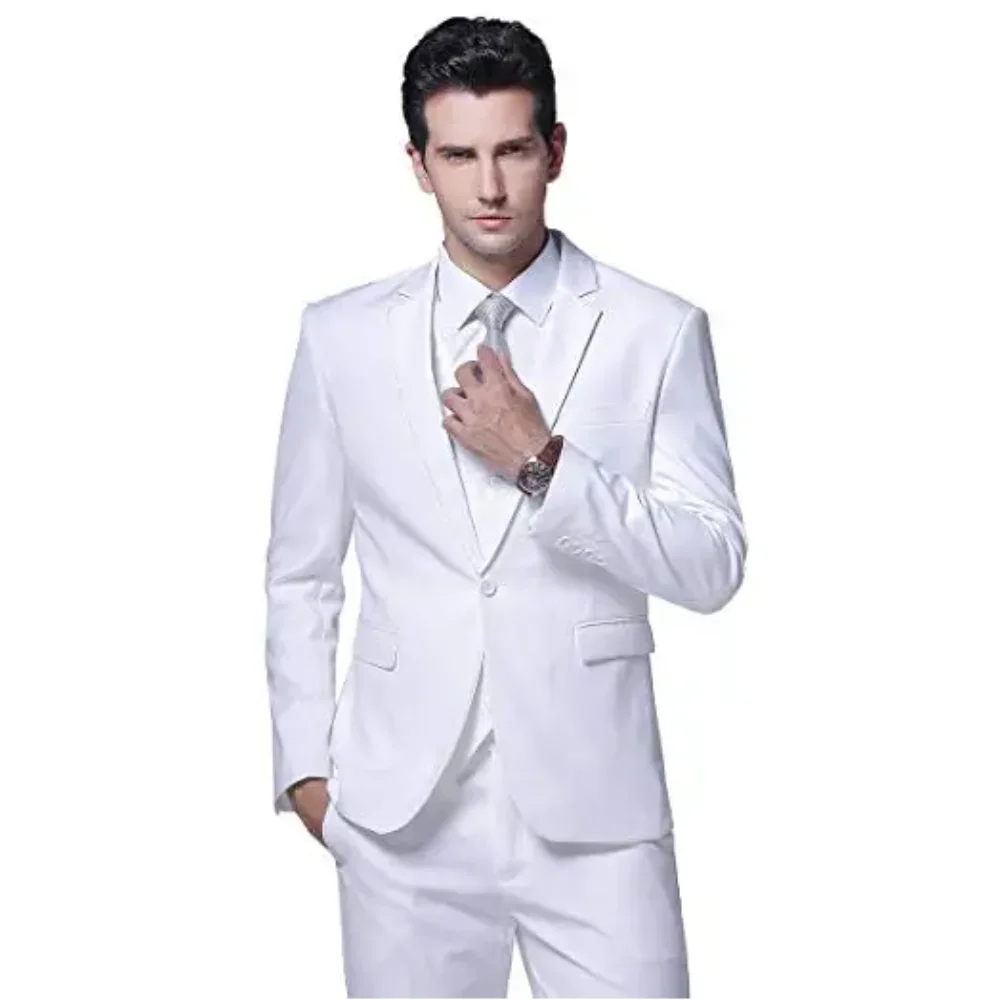 Casual Mens Suits With White Color One Button Formal 2 Piece Suits Slim Fit Multi-Color Wedding Tuxedo Mens Suits(Jacket+Pant)
Casual Mens Suits With White Color One Button Formal 2 Piece Suits Slim Fit Multi-Color Wedding Tuxedo Mens Suits(Jacket+Pant)