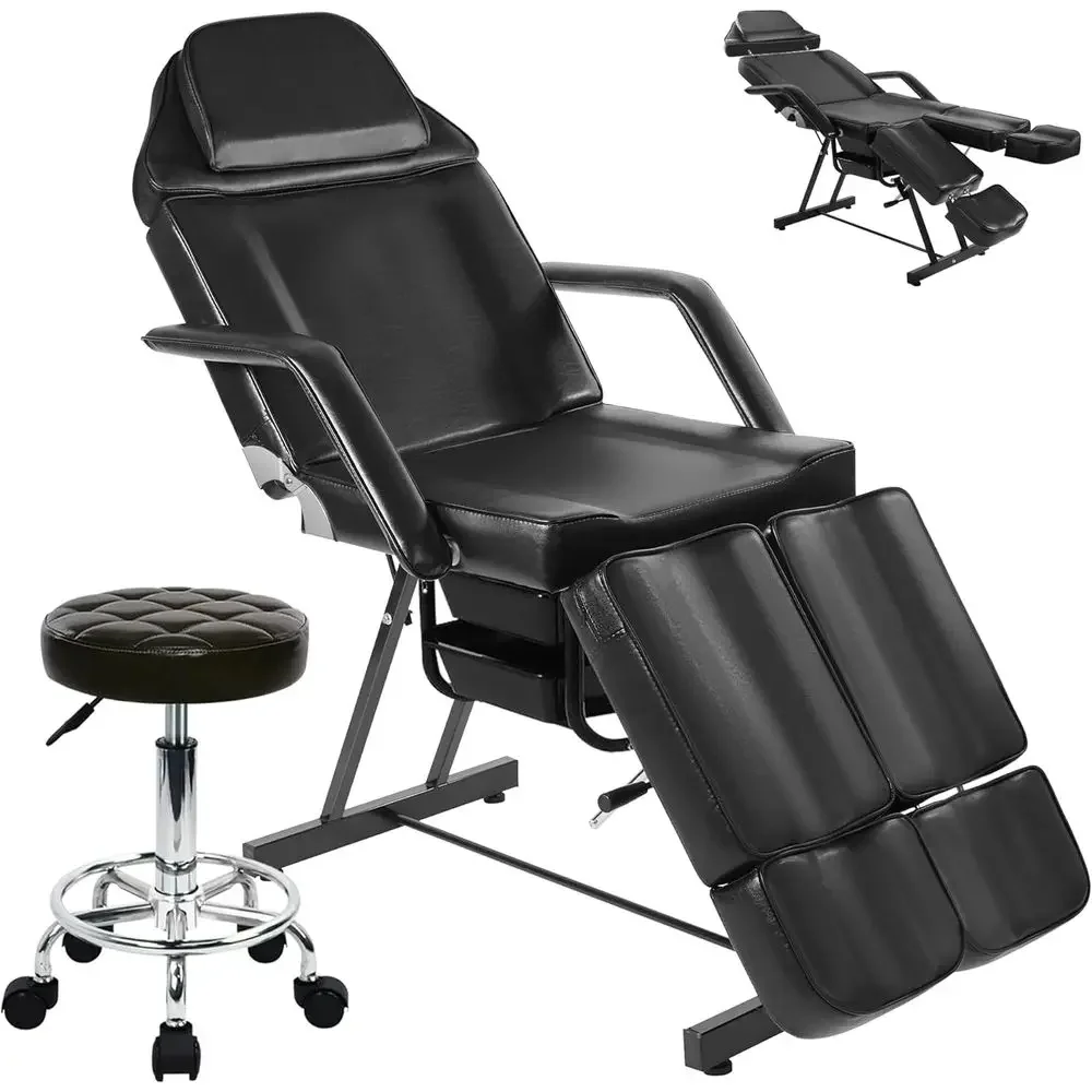 Tattoo Chair Bed with Split Legs, Extended & Legs Esthetician Bed Lash acial or Client with Rolling Stool, Massage Table Proiona
Tattoo Chair Bed with Split Legs, Extended & Legs Esthetician Bed Lash acial or Client with Rolling Stool, Massage Table Proiona