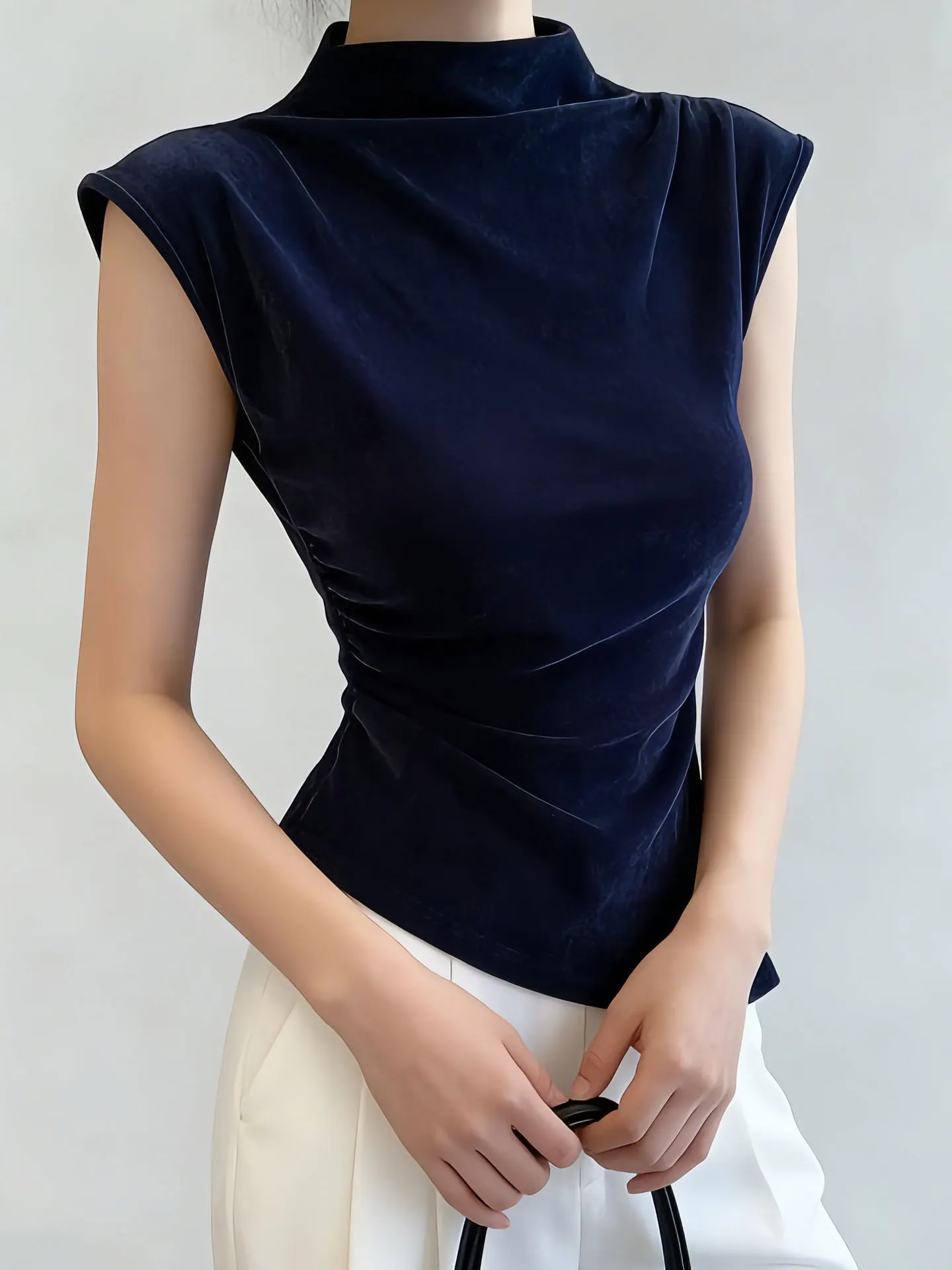 Ele Korean Sle Women's Slim Fit T-irt f High Collar Svel Base Layer irt Spring Season Faionable Top
Ele Korean Sle Women's Slim Fit T-irt f High Collar Svel Base Layer irt Spring Season Faionable Top