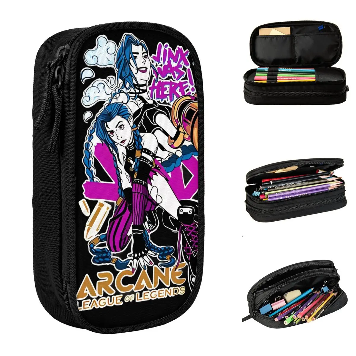 Arcane League Jinx Graphs Pencil Cases Pencilcases Pen for Student Big Capacity Bags Students School Gift Stationery
Arcane League Jinx Graphs Pencil Cases Pencilcases Pen for Student Big Capacity Bags Students School Gift Stationery