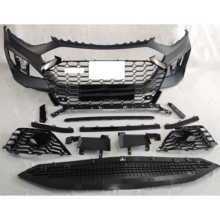 Car Bodykit Front Bumper Auto Modified PP Material Front Bumper with Grill for A4 S4 RS4 B9.5 Body Kit 2020-2023
Car Bodykit Front Bumper Auto Modified PP Material Front Bumper with Grill for A4 S4 RS4 B9.5 Body Kit 2020-2023