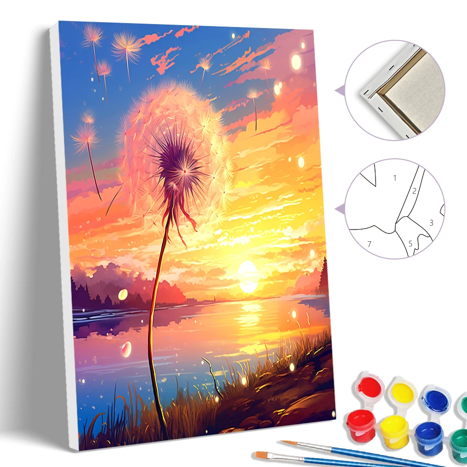 SDOYUNO Painting By Numbers Drawing On Canvas Simple 20X30cm With Frame dandelion Oil Art Diy Crafts Framed Painting For Wall
SDOYUNO Painting By Numbers Drawing On Canvas Simple 20X30cm With Frame dandelion Oil Art Diy Crafts Framed Painting For Wall