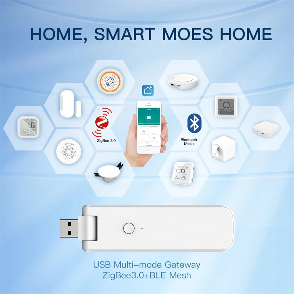 YHYB Smart Tuya USB Multi-mode Gateway Bluetooth +ZigBee Wireless Hub - Home Control Compatible with Alexa & Google Home
YHYB Smart Tuya USB Multi-mode Gateway Bluetooth +ZigBee Wireless Hub - Home Control Compatible with Alexa & Google Home