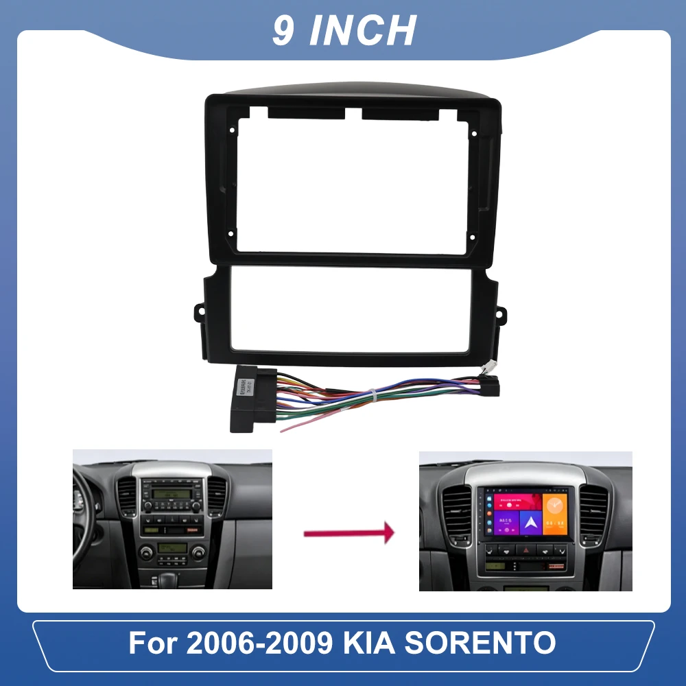 9 Inch Double DIN Dash Kit For Kia Sorento 2006-2009 Android Radio Fascia Panel Frame Stereo
9 Inch Double DIN Dash Kit For Kia Sorento 2006-2009 Android Radio Fascia Panel Frame Stereo