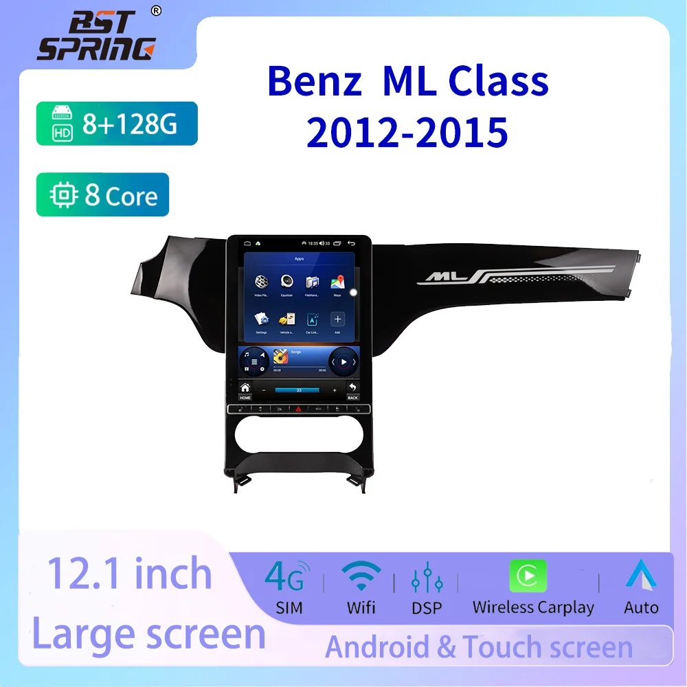 For Benz ML class 2012-2015 Car Radio Android14 Multimedia Player Tesla Style GPS Navigation Auto Carplay Stereo Head Unit BT
For Benz ML class 2012-2015 Car Radio Android14 Multimedia Player Tesla Style GPS Navigation Auto Carplay Stereo Head Unit BT