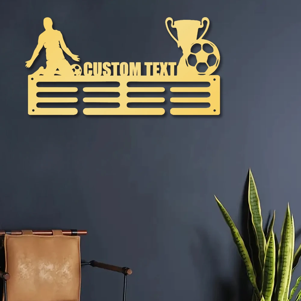 1pc Football medal hook trophy creative Customized Text Metal Wall Signs Iron Wall Plaque For Club Decor
1pc Football medal hook trophy creative Customized Text Metal Wall Signs Iron Wall Plaque For Club Decor
