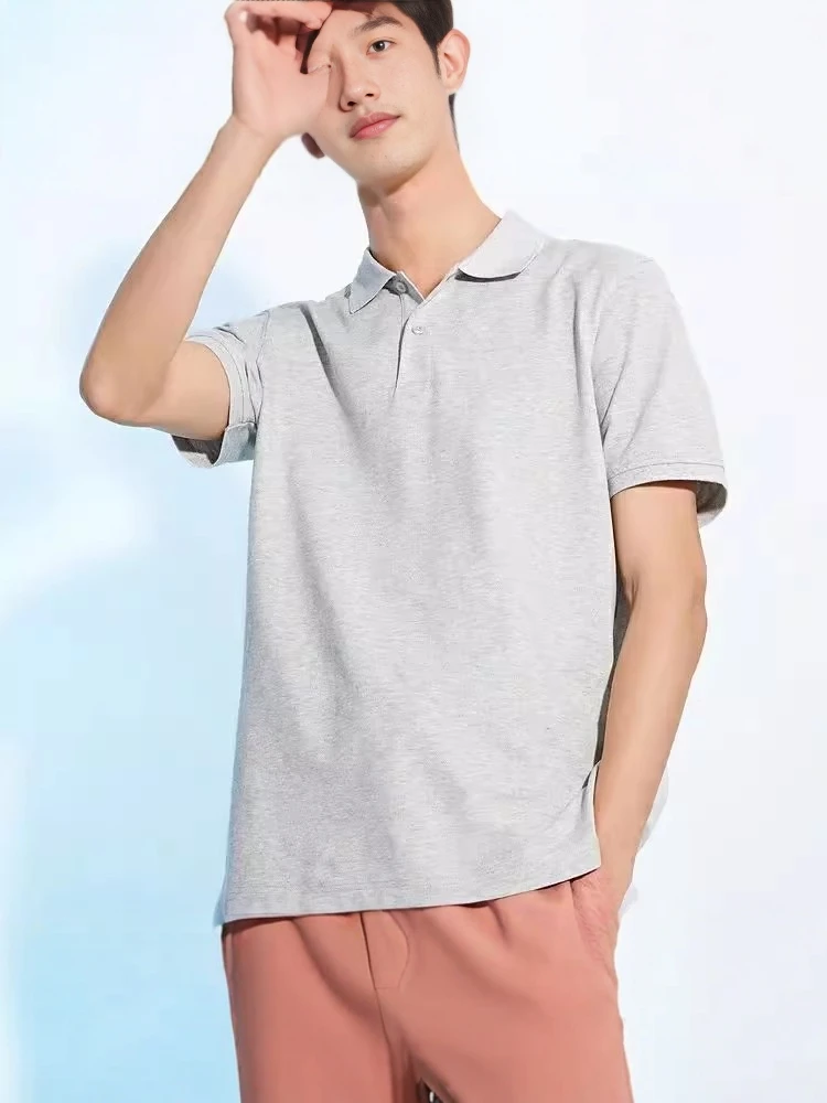 Busin Casual ort Sve irt Men's Original Design Summer New Cotton Pique Knit Me Breathable Turn-down Collar
Busin Casual ort Sve irt Men's Original Design Summer New Cotton Pique Knit Me Breathable Turn-down Collar