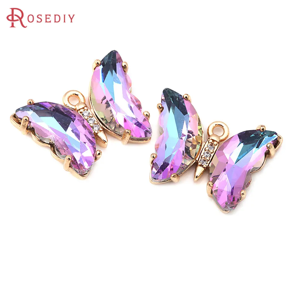 6PCS 15x20MM High Quality 18K Gold Color Brass and Zircon and Glass Butterfly Charms Pendants Jewelry Making Diy Findings
6PCS 15x20MM High Quality 18K Gold Color Brass and Zircon and Glass Butterfly Charms Pendants Jewelry Making Diy Findings